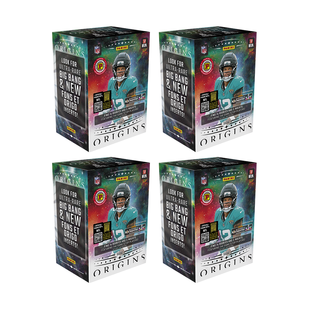 BREAK#419 SATURDAY 10/25/25 12:00 PM EST or RIP ON FILL 2025 Panini Origins Football International Blaster (x4) Pick Your Team (BSFO)