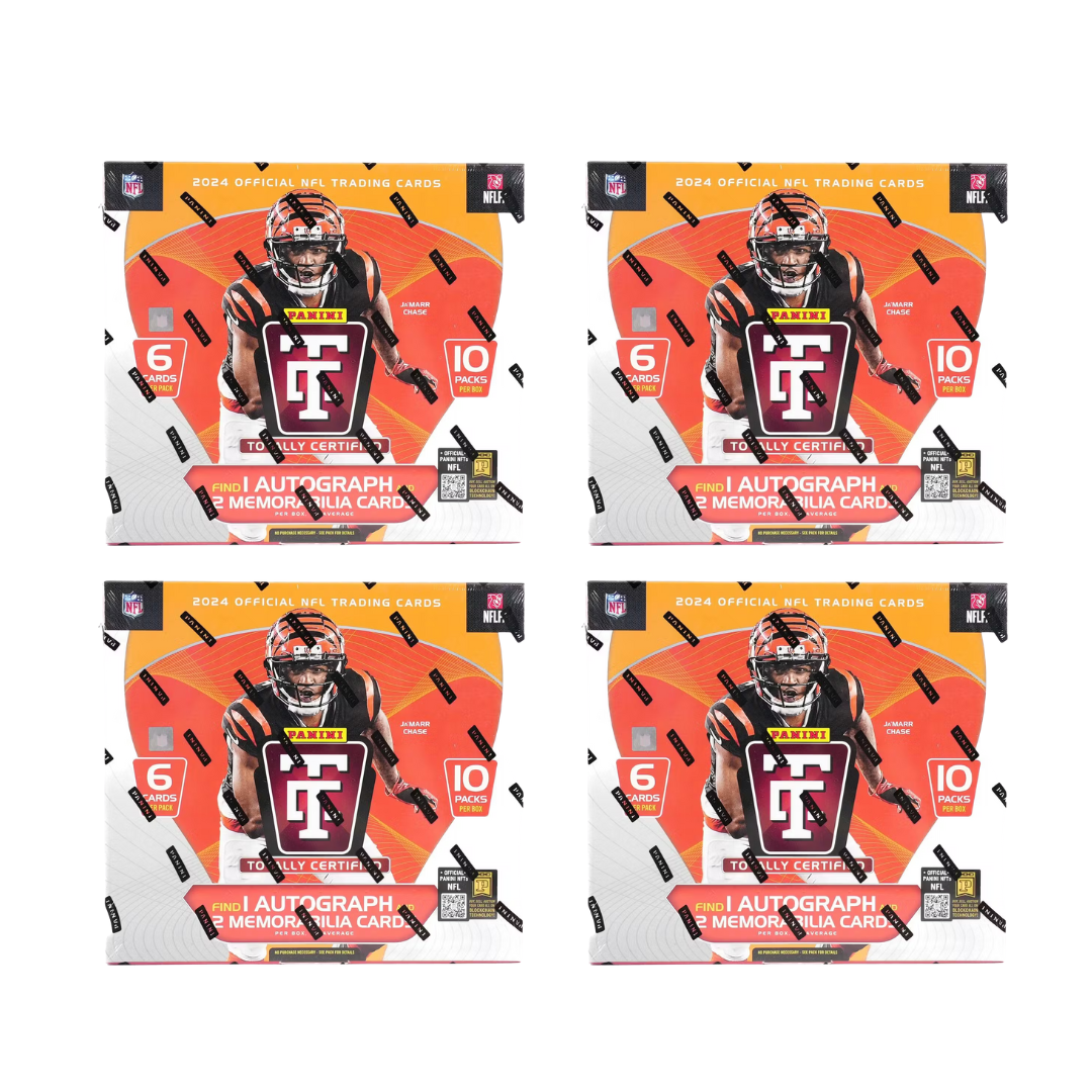 BREAK#405 FRIDAY 10/24/25 04:00 PM EST or RIP ON FILL 2024 Panini Totally Certified Football Hobby (x4) Pick Your Team (MDLW)