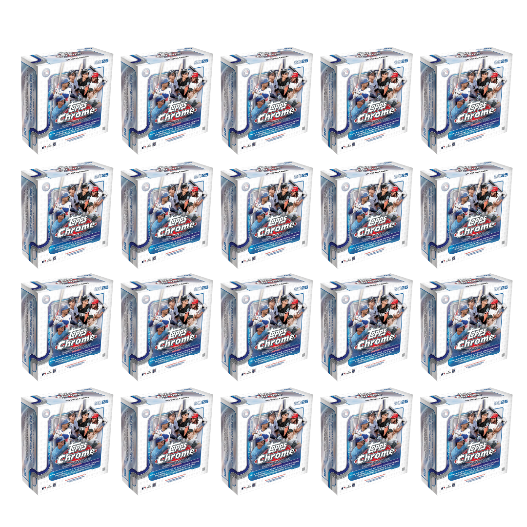 #MLB527 | PYT | 2025 TOPPS CHROME BASEBALL LOGOFRACTOR EDITION FULL CASE (20 Boxes)