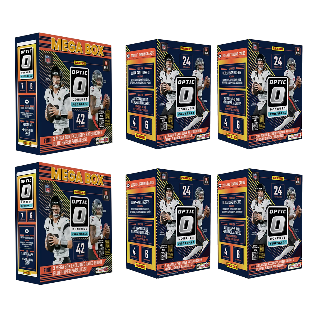 BREAK#472 TUESDAY 2024 Panini Donruss Optic Football Mega (x2) + Panini Donruss Optic Football Blaster (x4) Pick Your Team (BS) RIP ON FILL