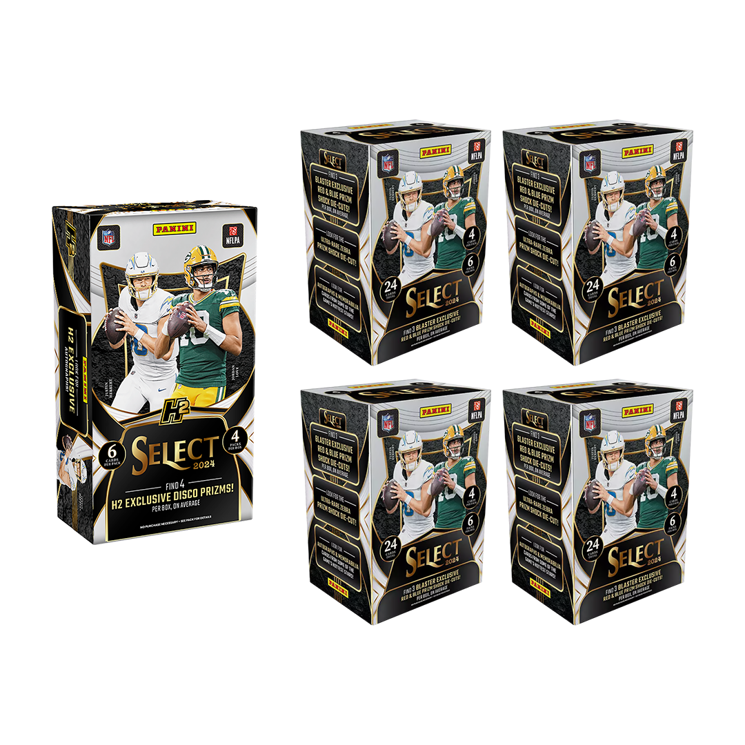 BREAK#833 **HAPPY HOUR** SUNDAY 2024 Panini Select Football H2 Hybrid Hobby + Panini Select Football Blaster (x4) Pick Your Team (CT) 06/22/25 03:00 PM EST or RIP ON FILL