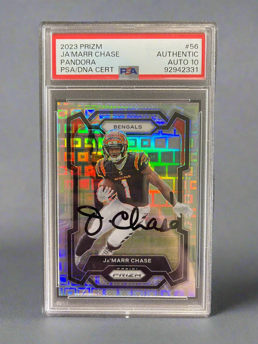 Jamar Chase - 2023 Prizm Pandora #/400 On-Card Autograph