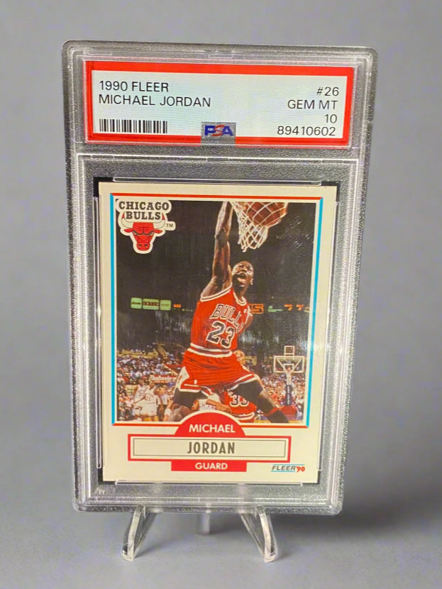 Michael Jordan - 1990 Fleer PSA Graded Trading Card