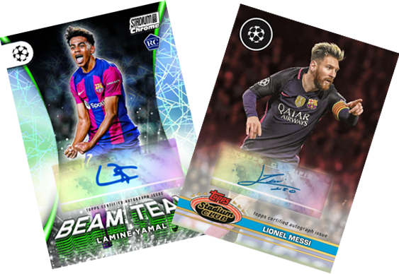 2023-24 Topps Stadium Club Chrome Soccer UEFA Champions Breaker's Delight Hobby Trading Cards