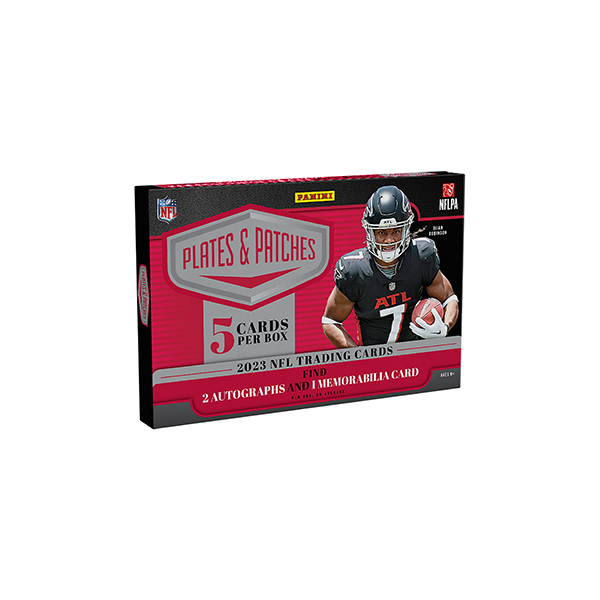 2023 Panini Plates & Patches Football Trading Card Hobby Box –  BlackTieBreaks