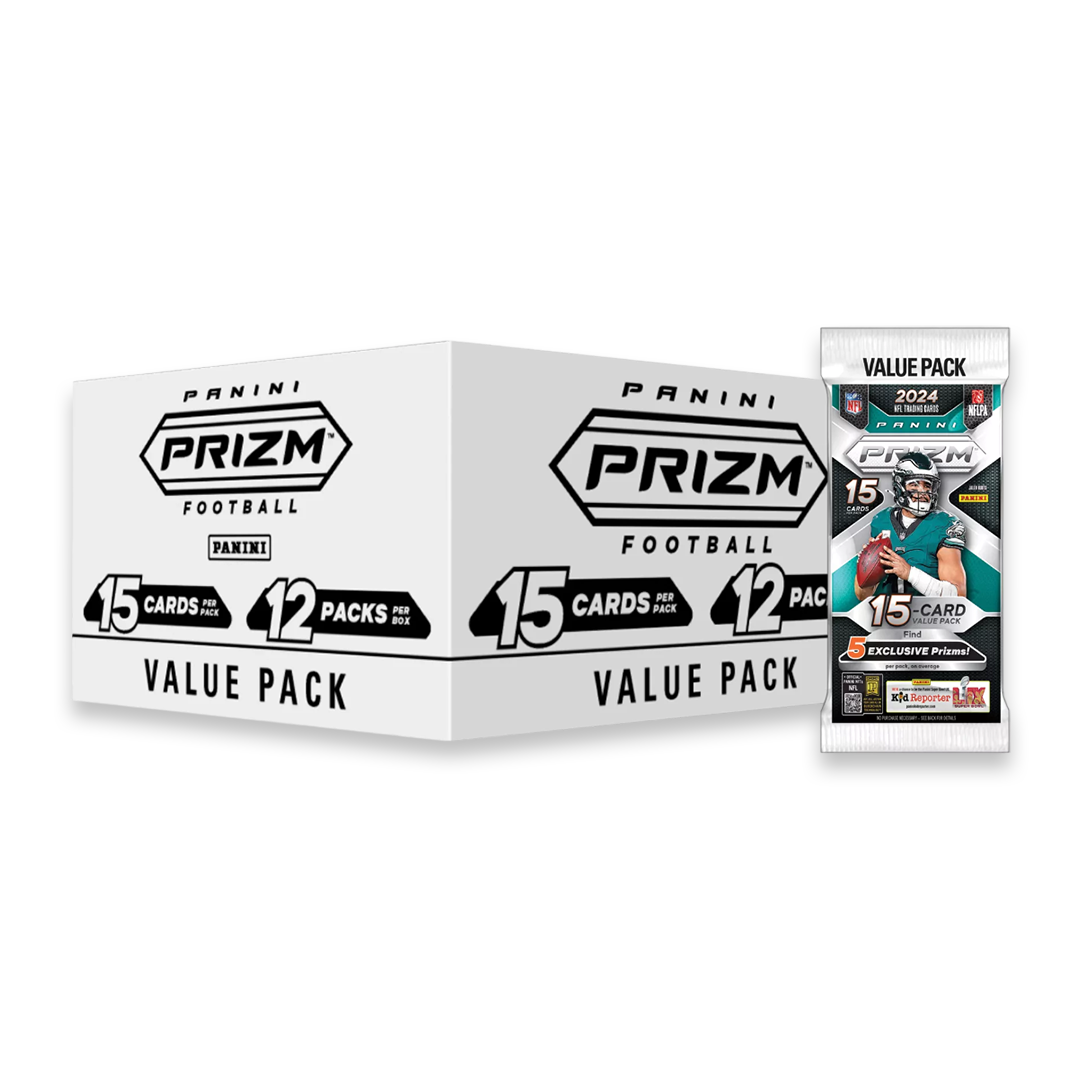 BANGER#003 WEDNESDAY 2024 Panini Prizm Football Value Pack Box (12 Packs Per Box) Pick Your Character (BSLW) RIP ON FILL