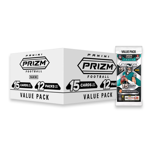 BANGER#007 WEDNESDAY 2024 Panini Prizm Football Value Pack Box (12 Packs Per Box) Pick Your Team (BSLW) RIP ON FILL