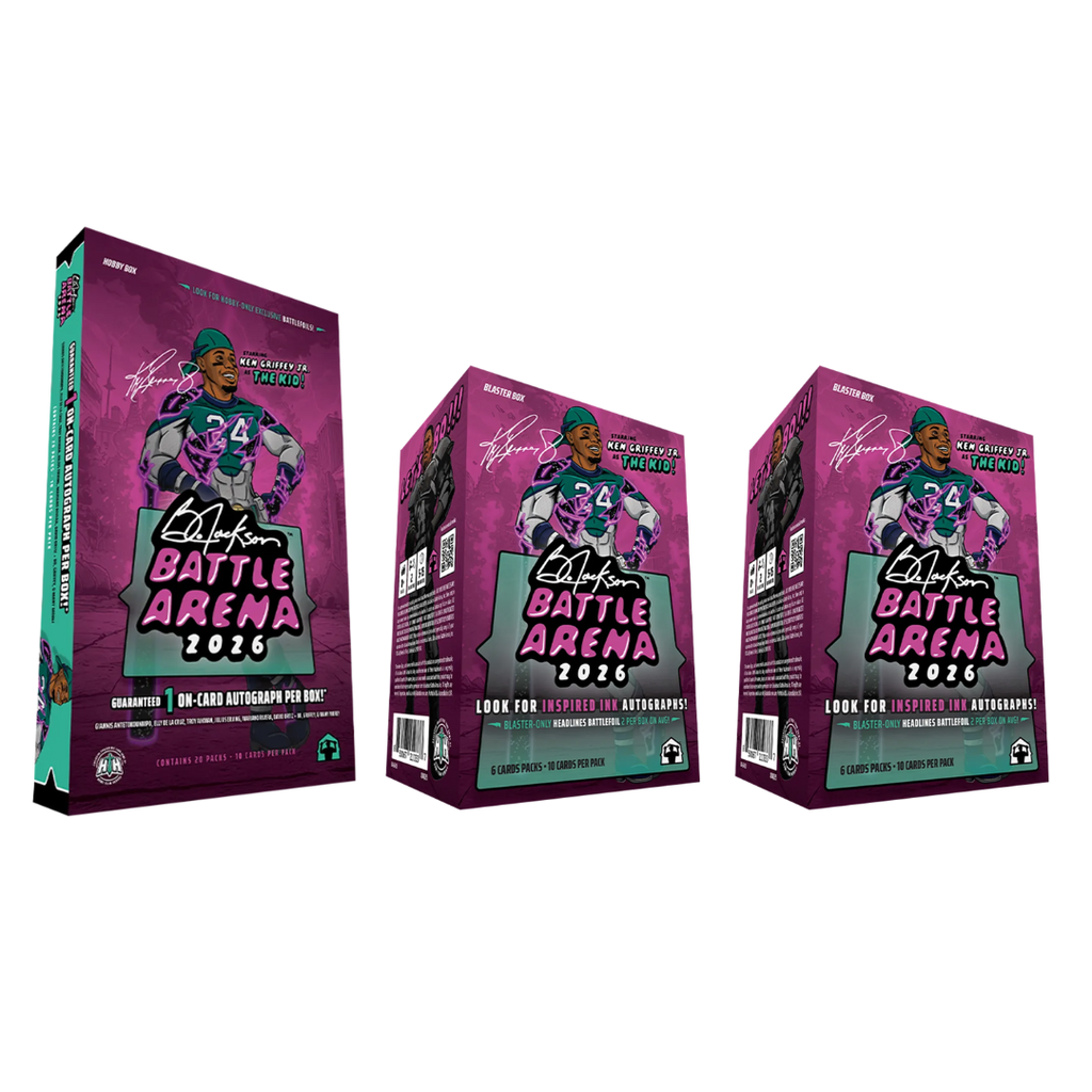 BREAK#013 FRIDAY 2026 Bo Jackson Battle Arena Hobby + Bo Jackson Battle Arena Blaster (x2) Pick Your Team (BSLW) 11/28/25 12:30 PM EST or RIP ON FILL