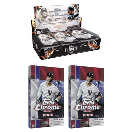 #MLB027 | PYT | 2026 TOPPS TRIBUTE BASEBALL + TOPPS CHROME HOBBY (x2)
