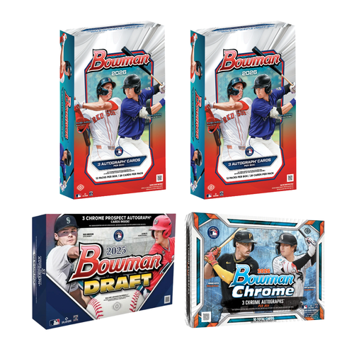 #MLB029 | PYT | 2025 BOWMAN DRAFT BASEBALL DELIGHT + 2026 BOWMAN JUMBO (x2) + 2026 BOWMAN CHROME DELIGHT