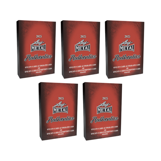 BREAK#037 TUESDAY 2025 Leaf Authentics Multi-Sport Hobby Half Case (5 Box) Pick Your Team (AC) RIP ON FILL