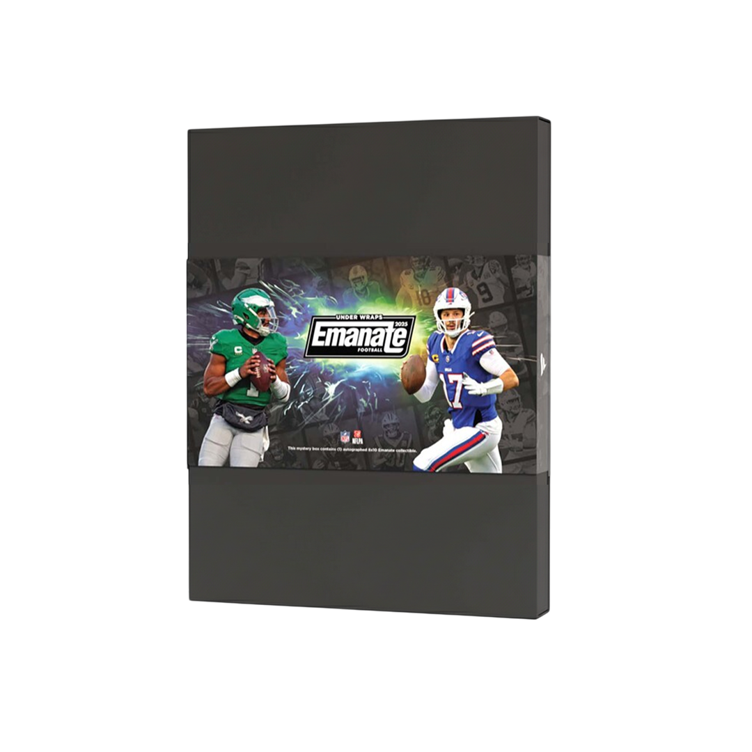 BREAK#232 WEDNESDAY 2025 UnderWraps Emanate Football Autographed Photo Pick Your Team (SMFO) RIP ON FILL