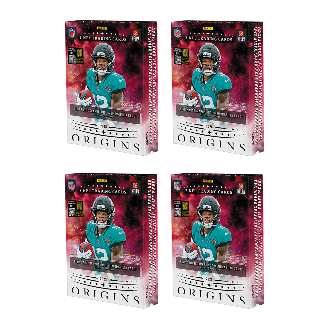 BREAK#291 SATURDAY 10/18/25 09:00 PM EST or RIP ON FILL 2025 Panini Origins Football Hobby (x4) Pick Your Team (BPBS)