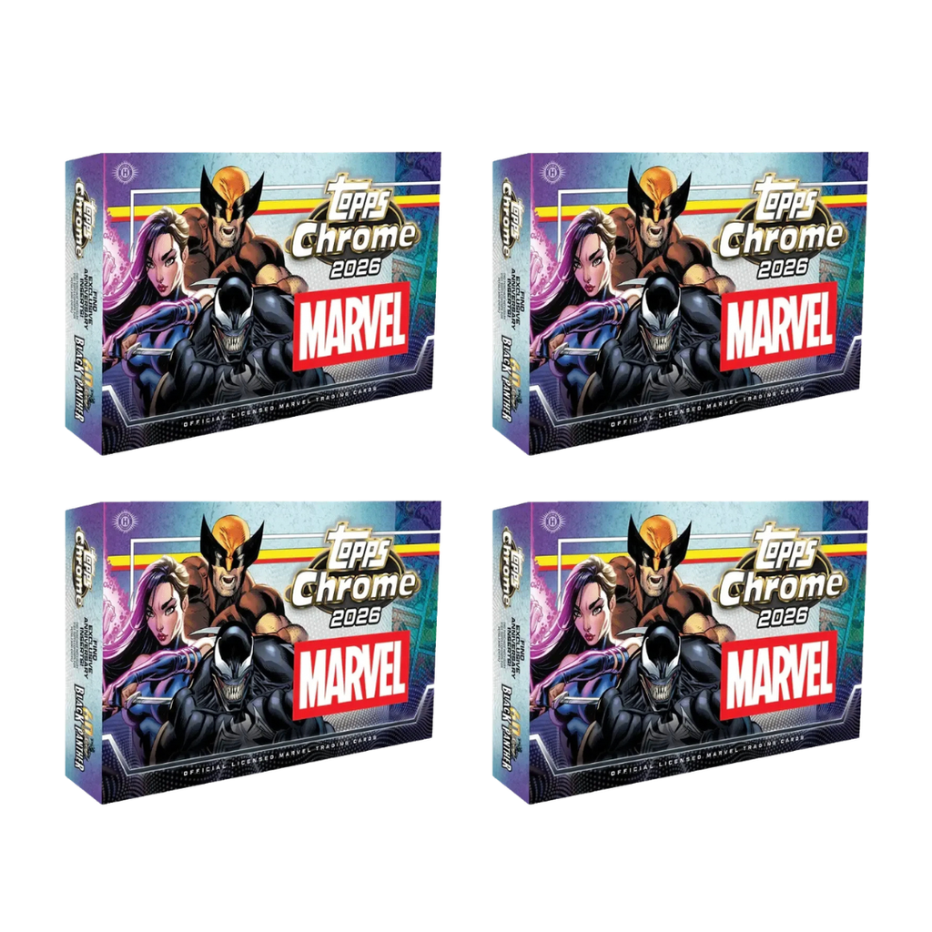 BANGER#06B  2026 Topps Chrome Marvel Hobby Half Case (4 Box) Pick Your Character  07/10/26 RIP ON FILL