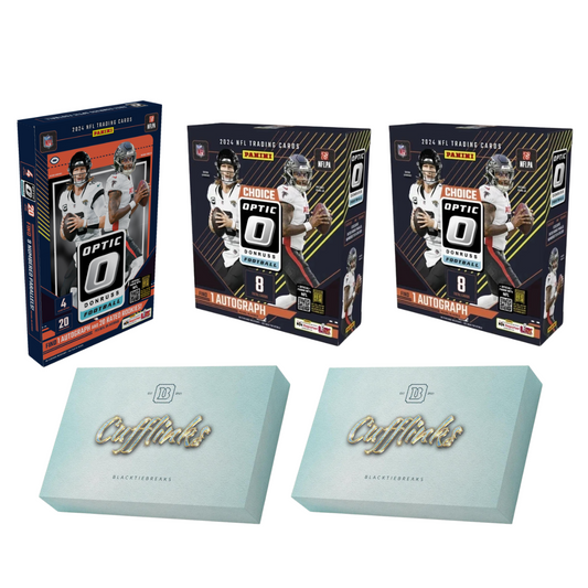 BREAK#074 FRIDAY 2024 Panini Donruss Optic Football Choice Hobby (x2) + Panini Donruss Optic Football Hobby + Panini Football Cufflink (x2) Pick Your Team (ACBS) 05/09/25 10:00 PM EST or RIP ON FILL