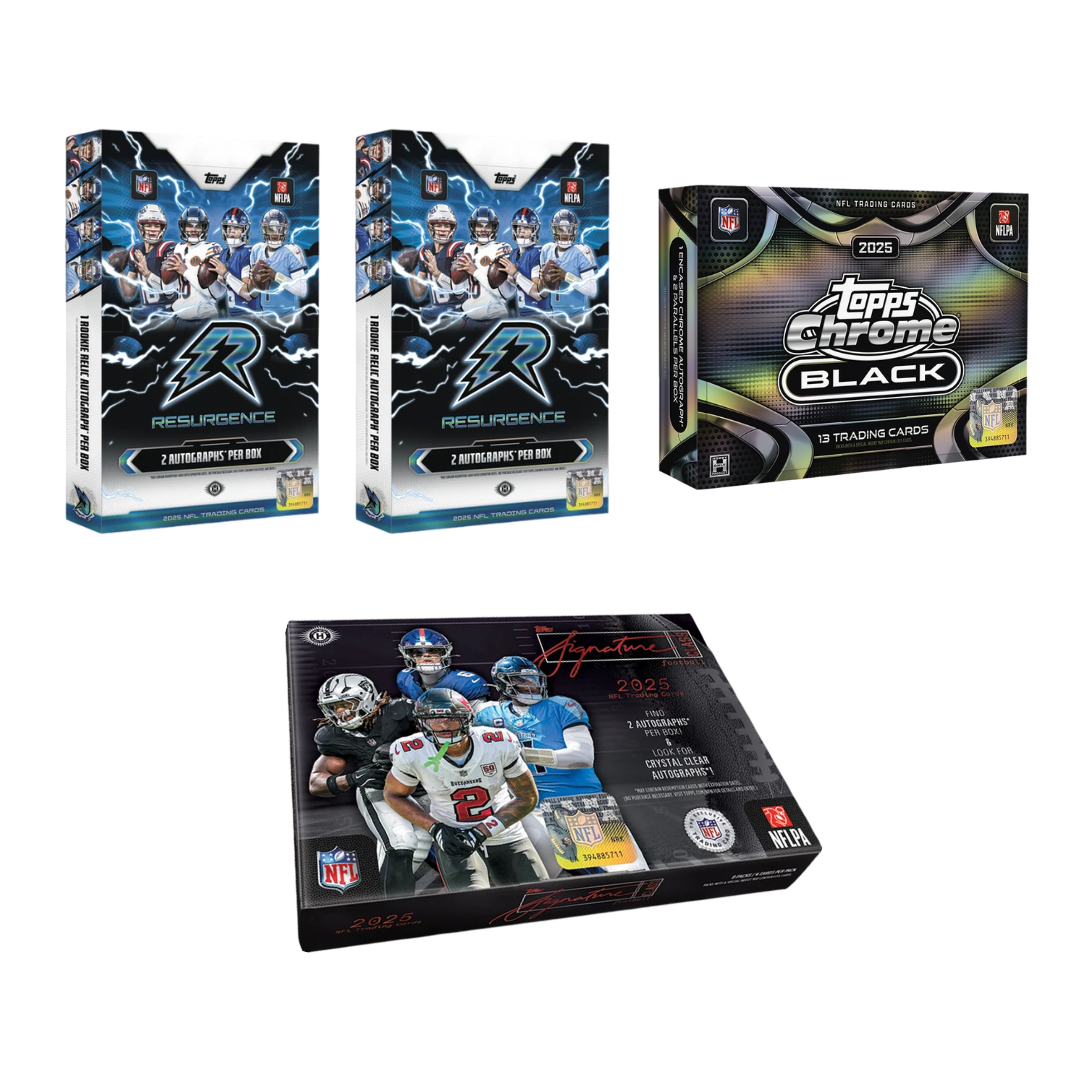 BREAK#077 2025 Topps Resurgence Football Hobby (x2) + Topps Chrome Black Football Hobby + Topps Signature Class Football Hobby Team Break 08/26/26 RIP ON FILL