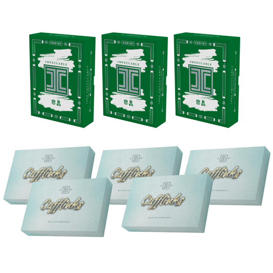 BREAK#077 FRIDAY 2024 Panini Impeccable Football Case (3 Box) + Panini Football Cufflink Case (5 Box) Pick Your Team (ACBS) 05/10/25 01:00 AM EST or RIP ON FILL