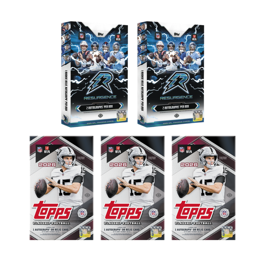 BREAK#078 2025 Topps Resurgence Football Hobby (x2) + 2026 Topps Football Hobby (x3) Team Break 08/26/26 RIP ON FILL