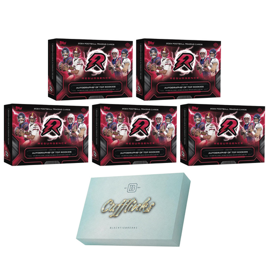 BREAK#091 SATURDAY 2024 Topps Resurgence Football Breaker's Delight Half Case (5 Box) + Panini Football Cufflink Pick Your Team (ACBS) 05/10/25 09:00 PM EST or RIP ON FILL