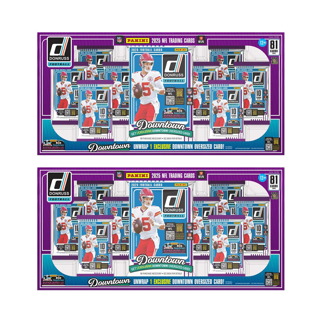 BANGER#083 TUESDAY 2025 Panini Donruss Football Oversized Downtown Bundle (x2) Pick Your Team (BS) RIP ON FILL