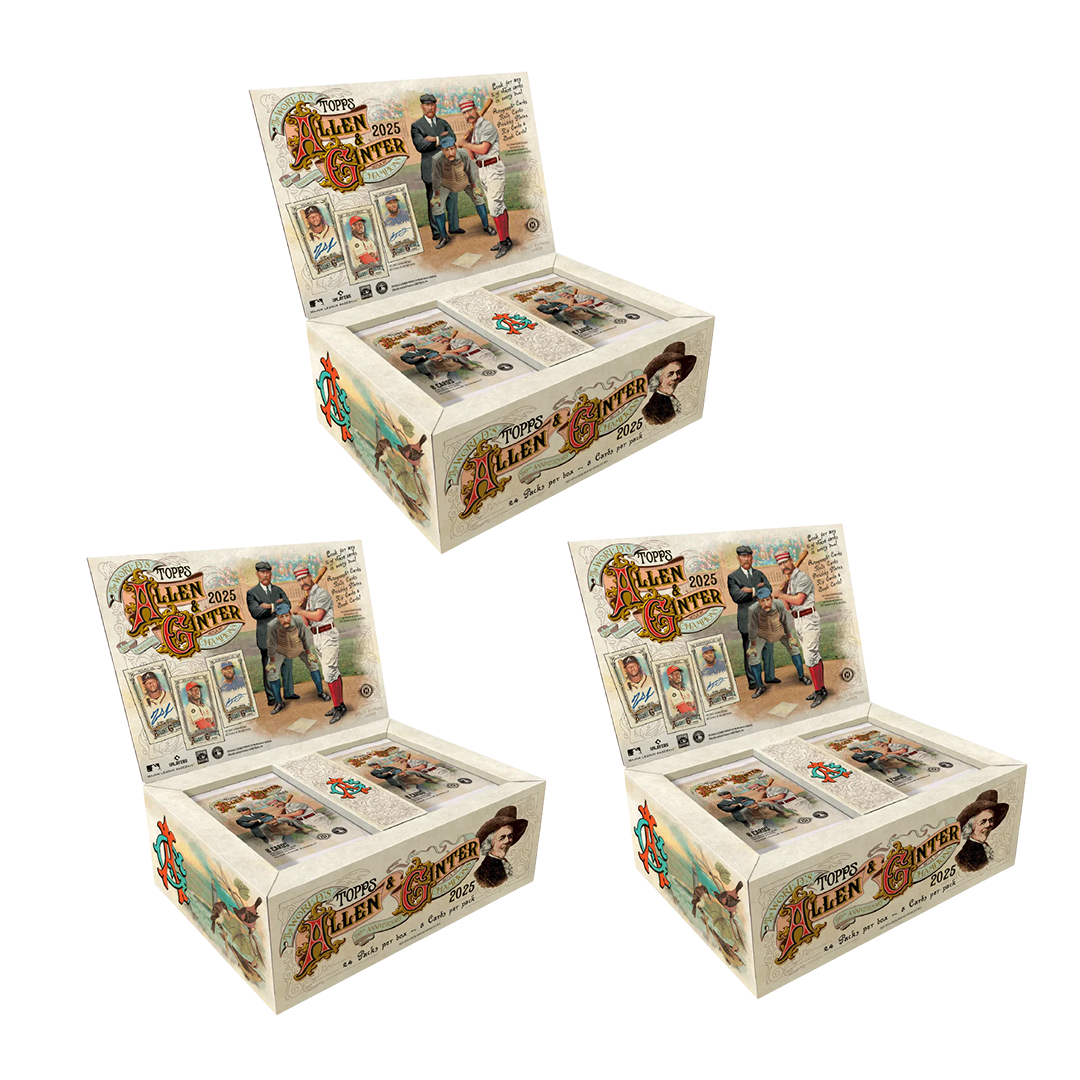 BREAK#083 WEDNESDAY 2025 Topps Allen & Ginter Baseball Hobby (x3) Pick Your Team (BS) RIP ON FILL