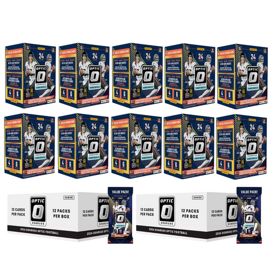 BANGER#141 2024 Panini Donruss Optic Football Blaster (x10) + Panini Donruss Optic Football Value Pack Box (x2) (12 Packs Per Box) Break (BRYANT) 05/12/25 07:30 PM EST or RIP ON FILL