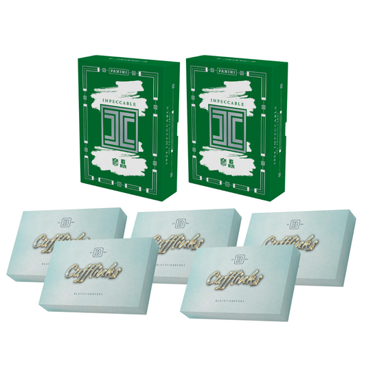 BREAK#095 SATURDAY 2024 Panini Impeccable Football Hobby (x2) + Panini Football Cufflink Case (5 Box) Pick Your Team (ACBS) 05/11/25 01:00 AM EST or RIP ON FILL