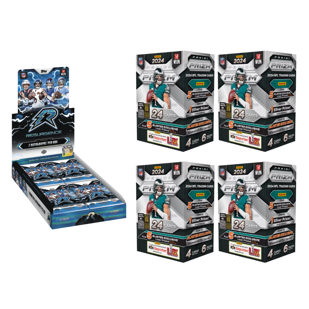 BREAK#101 2025 Topps Resurgence Football Hobby + 2024 Panini Prizm Football Blaster (x4) Team Break 09/04/26 12:00 PM EST RIP ON FILL
