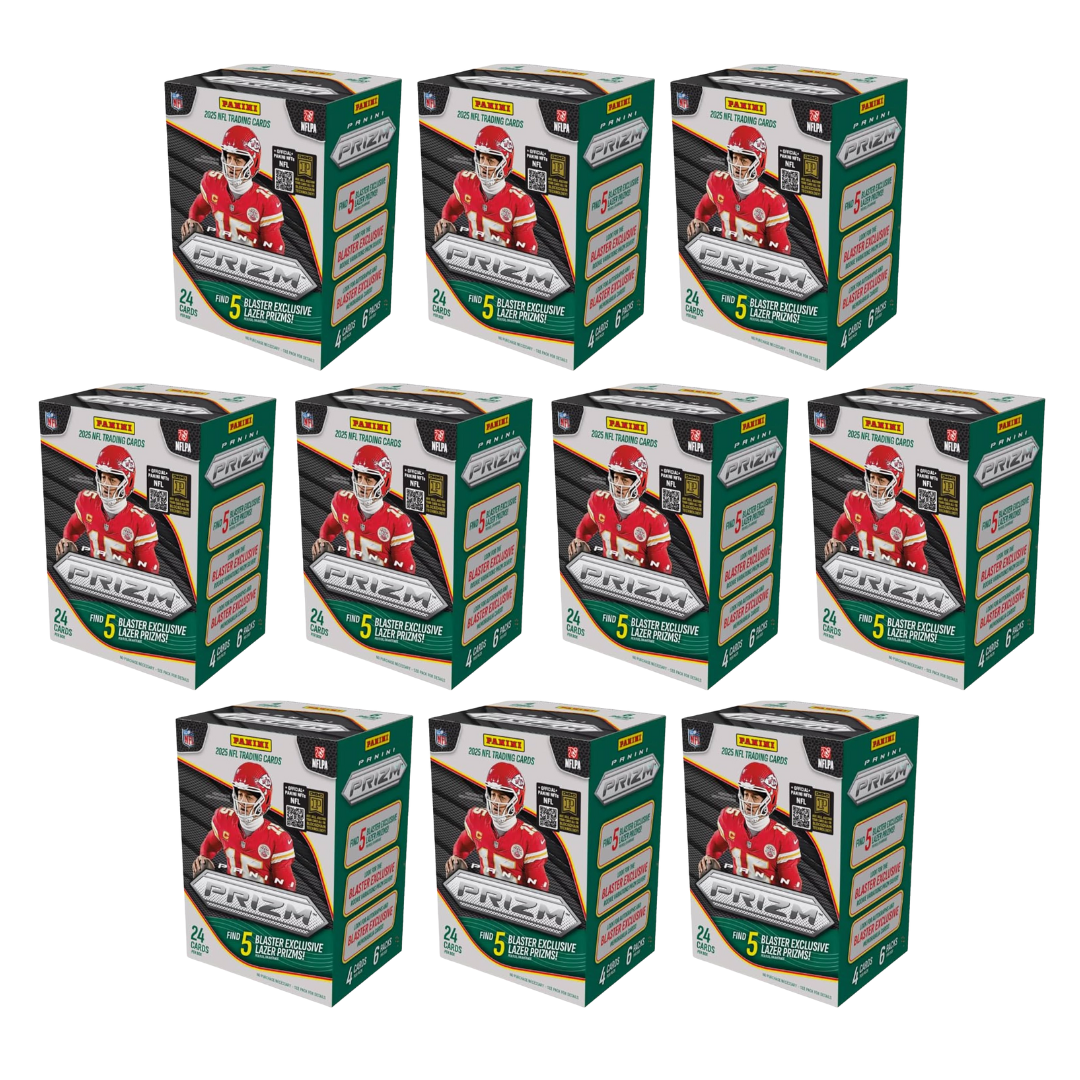 BANGER#577 THURSDAY  2025 Panini Prizm Football Blaster Half Case (10 Box) Pick Your Team (FO) 02/12/26 08:00 PM EST or RIP ON FILL
