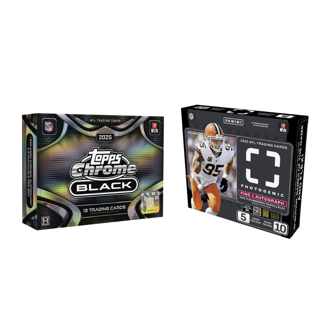 BREAK#111 2025 Topps Chrome Black Football Hobby + Panini Photogenic Football Hobby Team Break 09/05/26 12:00 PM EST RIP ON FILL
