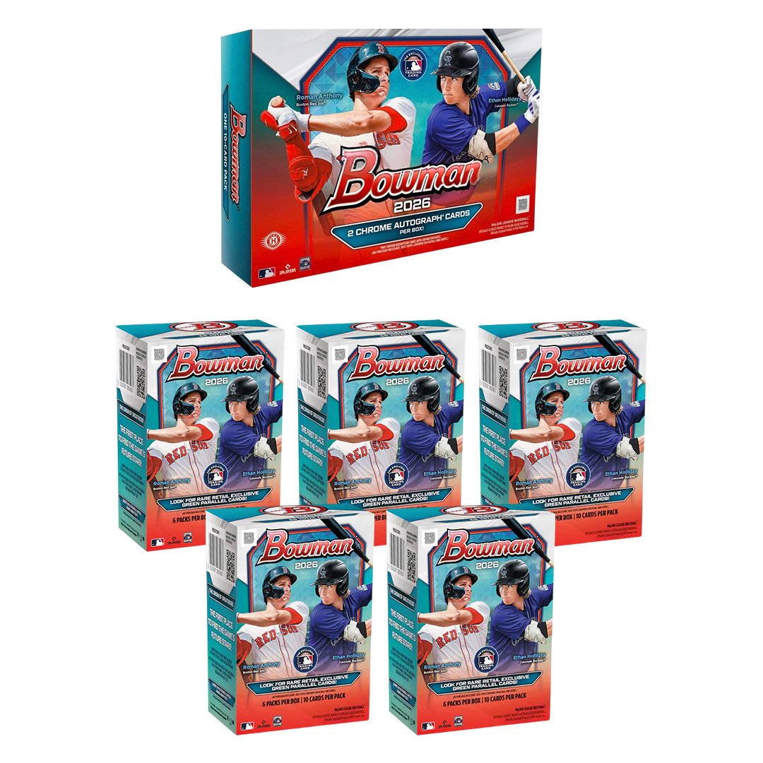 BREAK#113 TUESDAY 2026 Bowman Baseball Blaster Box (x5) + Bowman Baseball Breaker's Delight Pick Your Team (MD) 06/09/26 12:00 PM EST or RIP ON FILL