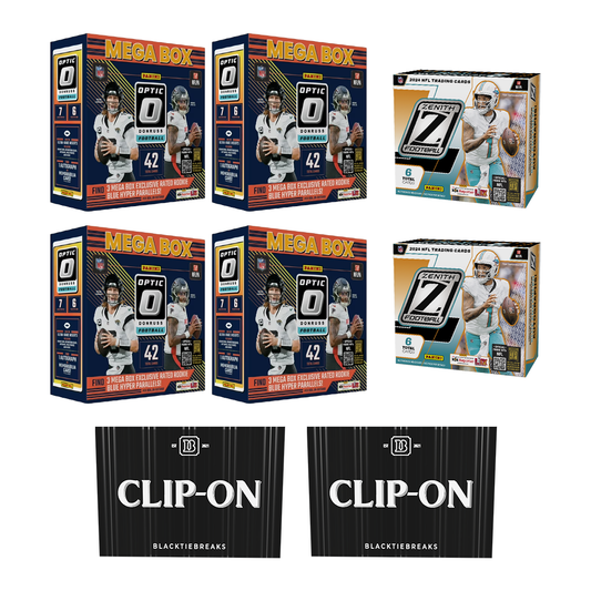 BREAK#117 MONDAY 2024 Panini Zenith Football Hobby (x2) + Panini Donruss Optic Football Mega (x4) + Panini Football Clip-On (x2) Pick Your Team (MD) 05/12/25 11:00 AM EST or RIP ON FILL