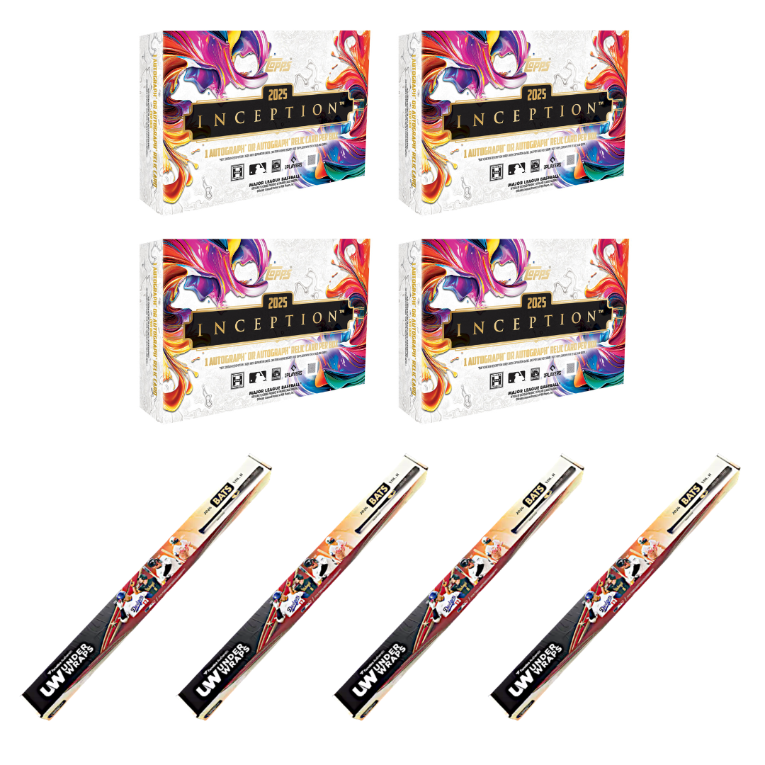 #MLB118 | PYT | 2026 UNDER WRAPS MLB SIGNED BATS VOL 2 (x4) + 2025 TOPPS INCEPTION HOBBY (x4)