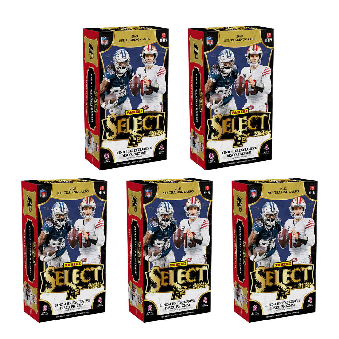 BREAK#122 SATURDAY 04:00 PM EST 2023 Panini Select Football H2 Hybrid Hobby (x5) Pick Your Team (PYT) Sports Trading Card Break (BP)