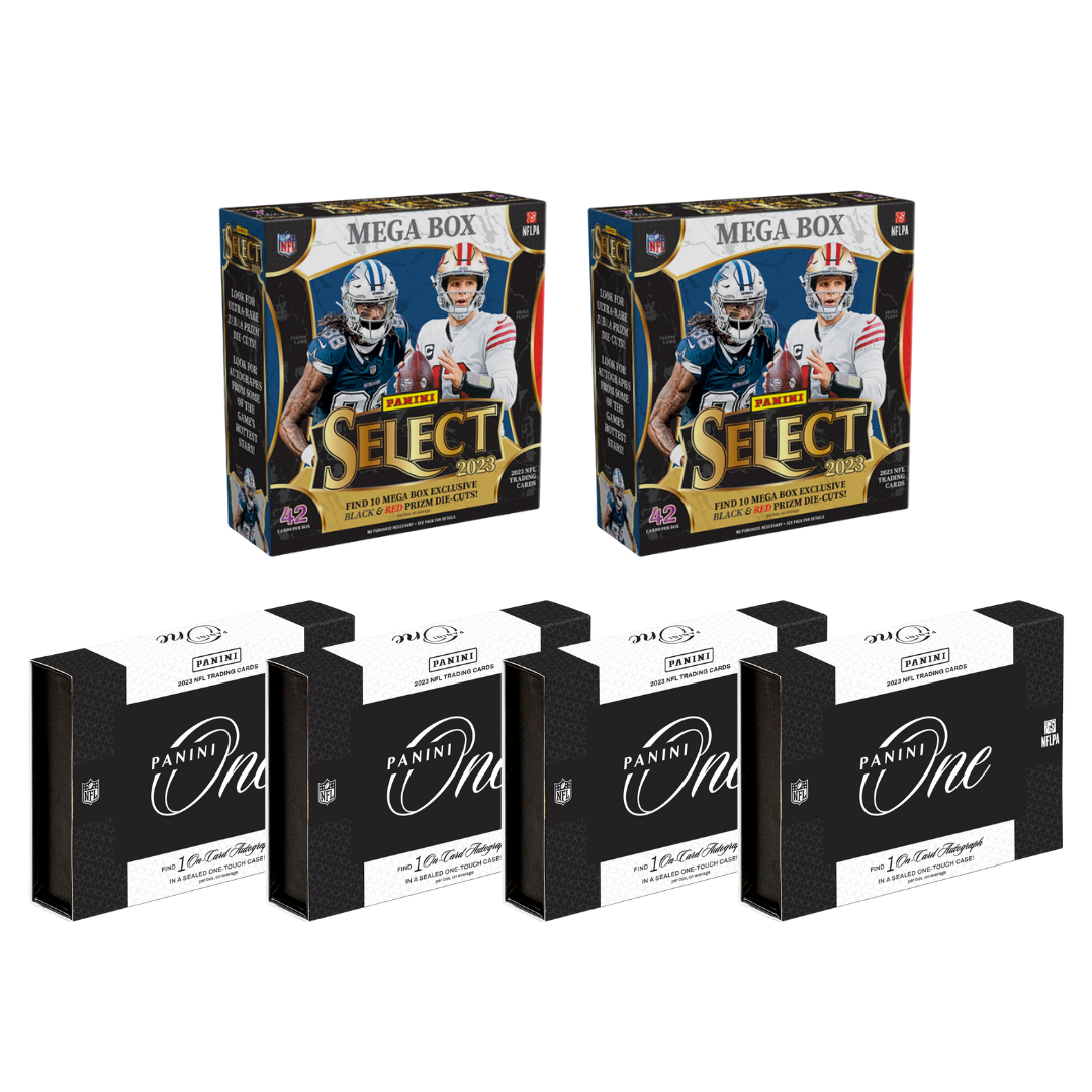 BREAK#124 SATURDAY 06:00 PM EST 2023 Panini One Football Hobby (x4) + Panini Select Football Mega (x2) Pick Your Team (PYT) Sports Trading Card Break (BP)