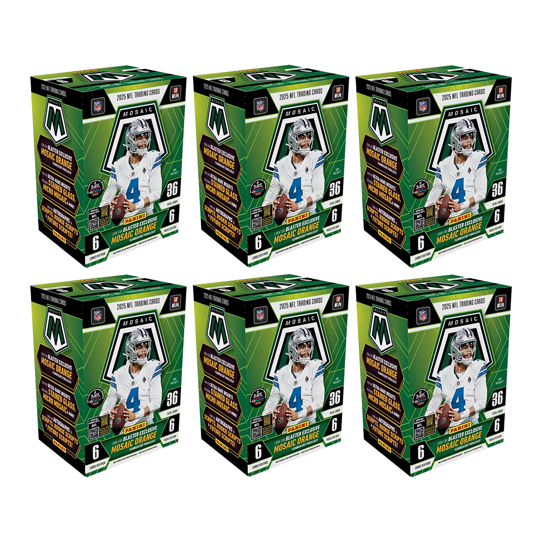 BANGER#132 TUESDAY 2025 Panini Mosaic Football Blaster (x6) Pick Your Team (LT) RIP ON FILL
