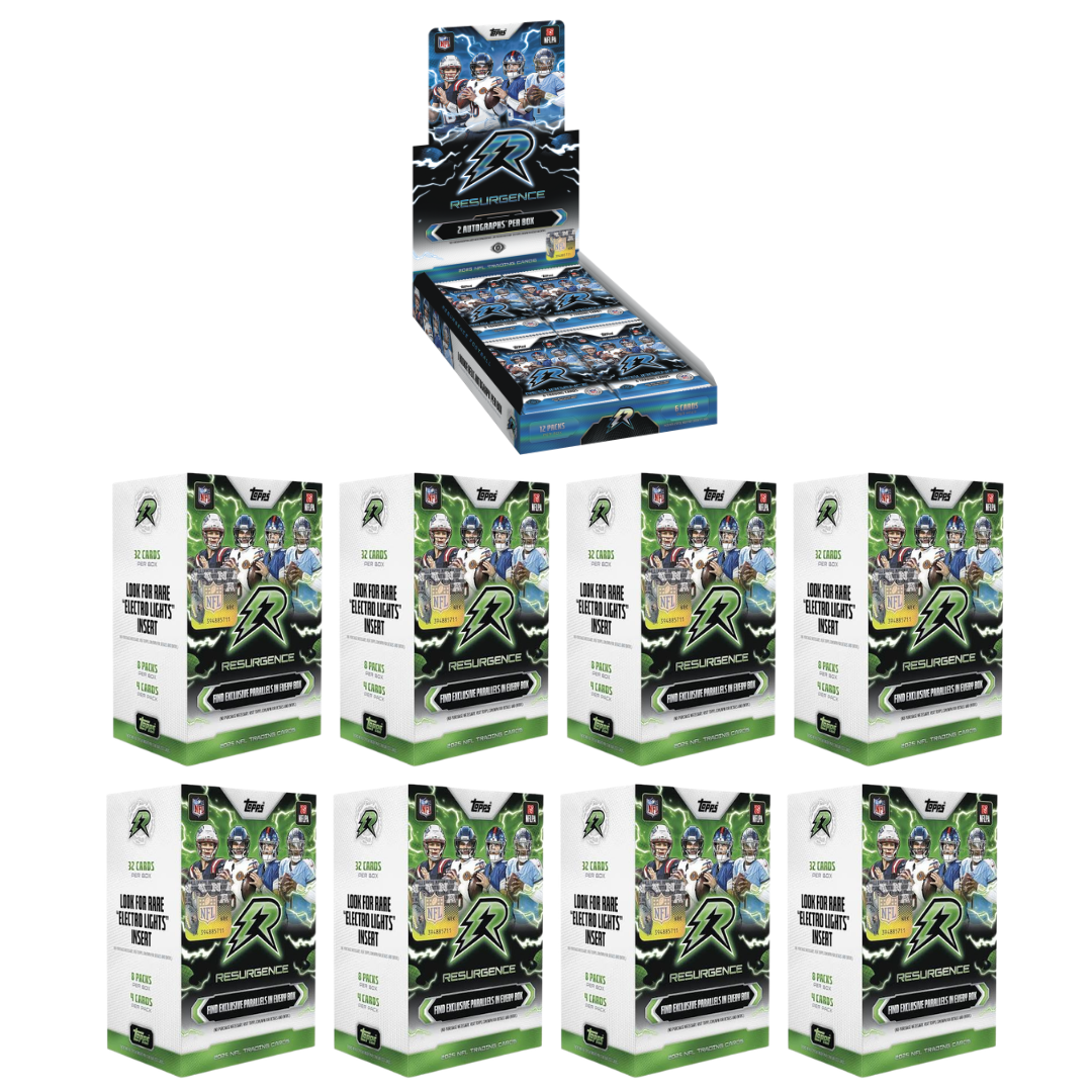 BREAK#134 2025 Topps Resurgence Football Hobby + Topps Resurgence Football Blaster (x8) Team Break 09/07/26 09:00 AM EST