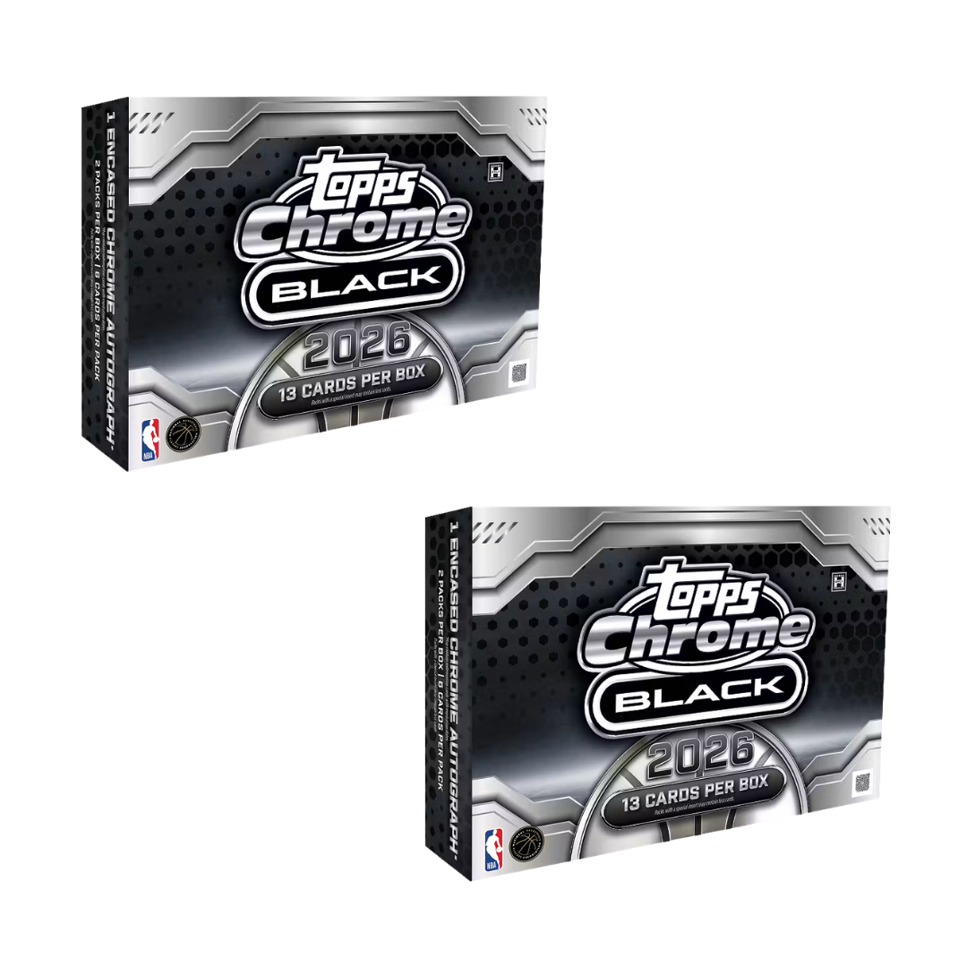 BREAK#13B 2025-26 Topps Chrome Black Basketball Hobby (x2) Team Break 08/27/26 RIP ON FILL