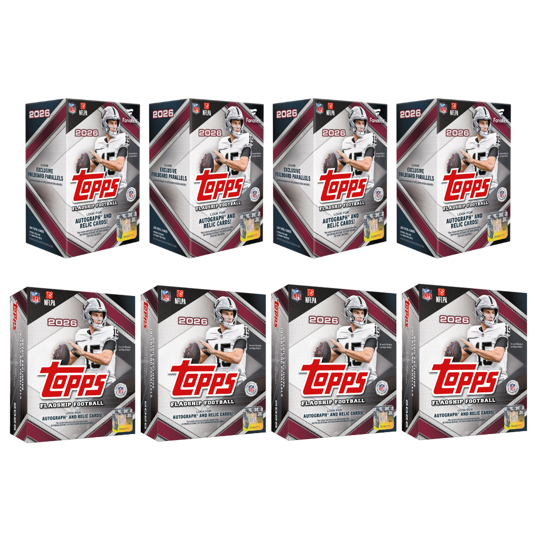 BREAK#153 2026 Topps Football Blaster (x4) + Topps Football Mega (x4) Team Break 09/14/26 10:00 AM EST