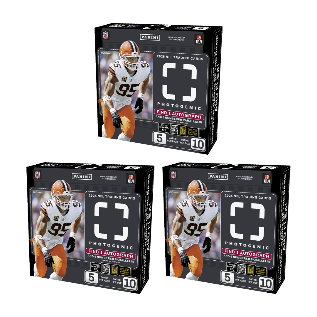 BREAK#158 WEDNESDAY 2025 Panini Photogenic Football Hobby (x3) Pick Your Team (BS) 06/17/26 08:00 AM EST or RIP ON FILL