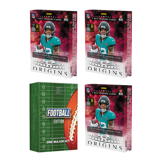 BREAK#169 MONDAY 07:00 PM EST 2025 Panini Origins Football Hobby (x3) + Panini Football Cufflink Pick Your Team (BSSM) or RIP ON FILL