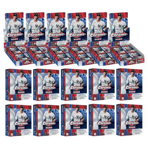 #MLB184 | PYT | 2026 TOPPS CHROME BASEBALL HOBBY (x6) + TOPPS CHROME MEGA (x10)