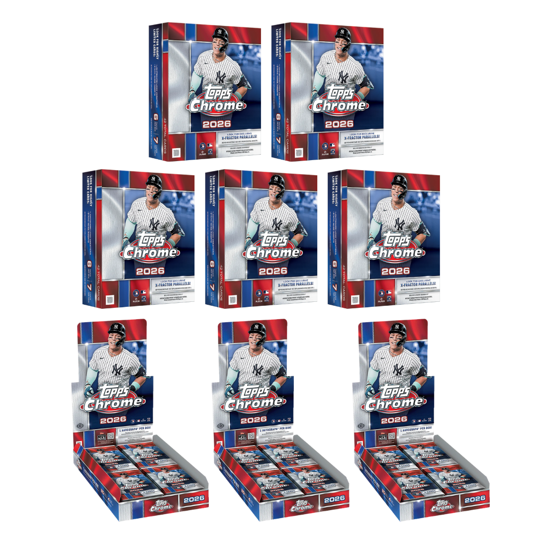 #MLB179 | PYT | 2026 TOPPS CHROME BASEBALL HOBBY (x3) + TOPPS CHROME MEGA (x5)
