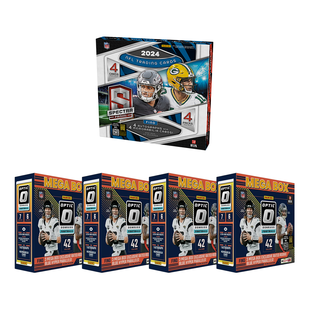 BREAK#188 MONDAY 2024 Panini Spectra Football Hobby + Panini Donruss Optic Football Mega (x4) Pick Your Team (MD) 10/13/25 10:30 PM EST or RIP ON FILL