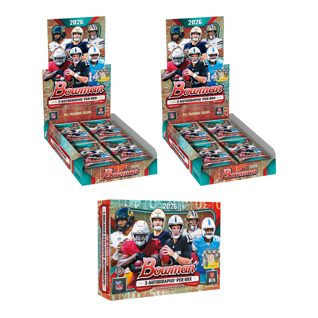 BREAK#198 2026 Bowman Football Hobby (x2) + Bowman Football Breaker's Delight Team Break 09/30/26 09:00 AM EST
