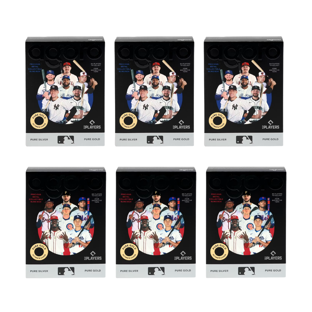 #MLB198 | RANDOM | 2026 AGORO NL MLB PRECIOUS METAL BLIND BOX (x3) + 2026 AGORO AL MLB PRECIOUS METAL BLIND BOX (x3)