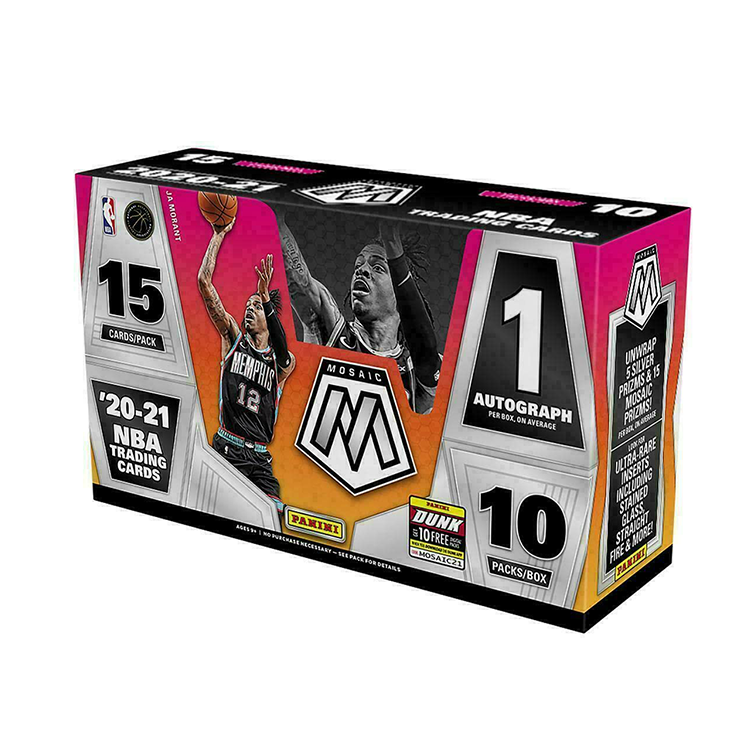 2020-21 Panini Mosaic Basketball Hobby Trading Cards