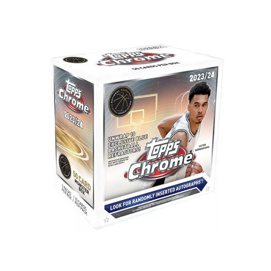 2023-24 Topps Chrome Basketball Mega Trading Cards