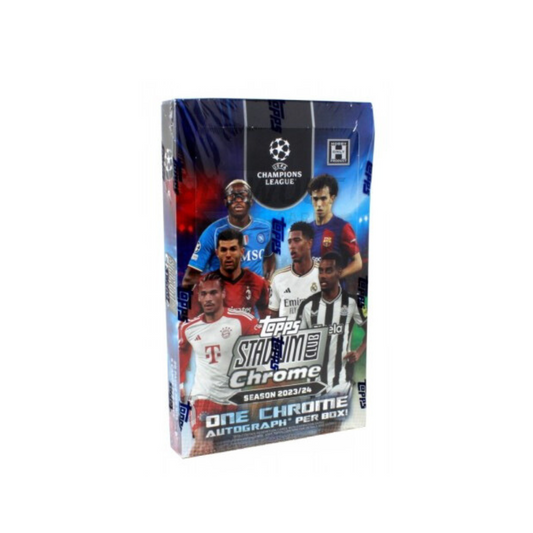 2023-24 Topps Stadium Club Chrome Soccer UEFA Champions Hobby Trading Cards