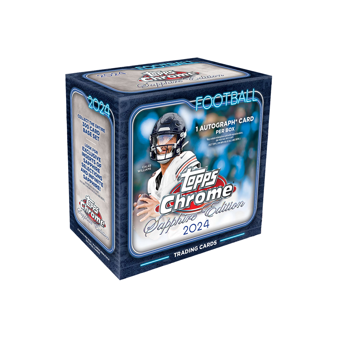 2024 Topps Chrome Sapphire Football Hobby Trading Cards